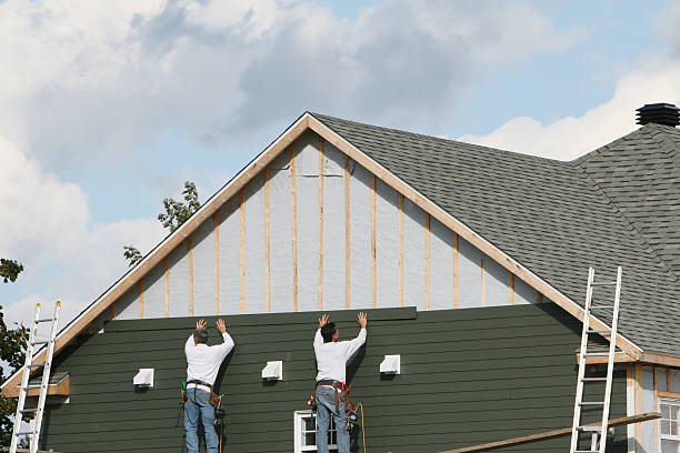 Professional Vinyl Siding technician working in Plymouth, PA